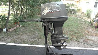 Fixing A 2001 Tohatsu 50HP Tiller After Sitting In Storage [upl. by Abih]