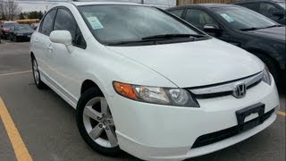 2008 Honda Civic EX Start up Walkaround and Vehicle Tour [upl. by Chad]