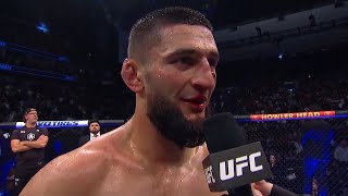 UFC 273 Khamzat Chimaev Octagon Interview [upl. by Walston]