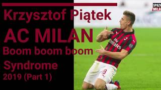 Krzysztof Piątek Piatek Celebration and Chant  AC Milan Players  2019 [upl. by Marve]