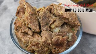 How to boil meat perfectly TENDER MEAT and RICH STOCK [upl. by Tereb]