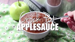 How to make Easy Homemade Crock Pot Applesauce [upl. by Clovah]