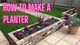 How to make a brick raised garden planter [upl. by Ecerehs882]