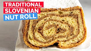 How to Make Potica Traditional Slovenian Nut Roll Recipe [upl. by Ule]