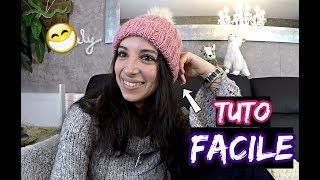 Tuto  Tricoter un bonnet femme facile [upl. by Elizabeth]