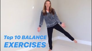 TEN BEST BALANCE EXERCISES from Physical Therapist [upl. by Menedez78]