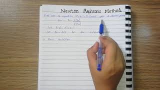 Newton Raphson Solved Example  Numerical Analysis [upl. by Lunt]