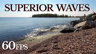 🎧 LAKE SUPERIOR WAVES  The Relaxing Sound of Lake Superior Waves  9 Hours [upl. by Rickart]