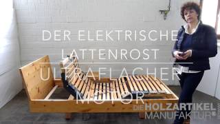 Elektrischer Lattenrost mit ultraflachem Motor [upl. by Arretak]