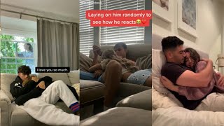 Cuddle Your Bf Suddenly And See His Reaction Tiktok Compilation [upl. by Bolan]