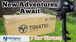 Tohatsu 6HP 4 Stroke Unboxing amp Test Run  MFS6DD [upl. by Chaim]