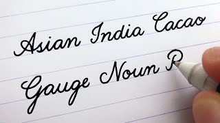 Cursive Writing  Words A to Z  For Beginners [upl. by Elwyn]