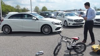 2017 Mercedes A Class Review  A180 AMG and A160 Test Drive Interior Exterior [upl. by Hellman]