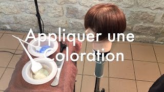 Coloration cheveux les bases de lapplication [upl. by Herriott]