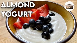 Vegan Almond Yogurt Recipe  How to Make Vegan Yogurt at Home [upl. by Bravar]