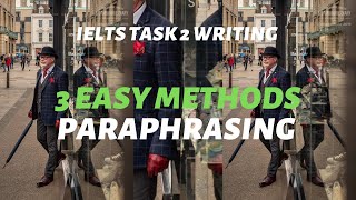 IELTS writing task 2 how to paraphrase [upl. by Esidnac]