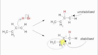 4 Alkenes  Markovnikovs rule [upl. by Weingartner]