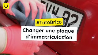 Changer une plaque d’immatriculation [upl. by Tegan]