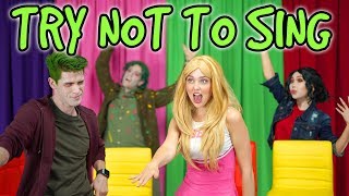 TRY NOT TO SING ALONG DISNEY ZOMBIES Totally TV Parody Characters [upl. by Essej401]