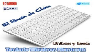 Teclado  Keyboard Wireless Bluetooth similar a los de Apple 13 en Aliexpress [upl. by Kcired540]