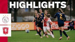 Highlights Ajax Vrouwen  FC Twente Vrouwen  Azerion Vrouwen Eredivisie [upl. by Holmen]