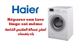 Code panne lave linge Haier [upl. by Nwahser]