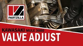 Kawasaki Mule 3000 Valve Adjustment  Kawasaki Mule 3000  Partzillacom [upl. by Giacobo]