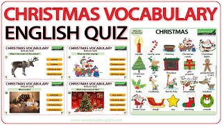 Christmas Vocabulary  English quiz about words associated with Christmas [upl. by Eliza769]