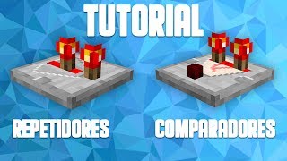 REPETIDORES Y COMPARADORES  Tutorial Minecraft [upl. by Nael]