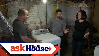 How to Install a Gas Clothes Dryer  Ask This Old House [upl. by Aramak]