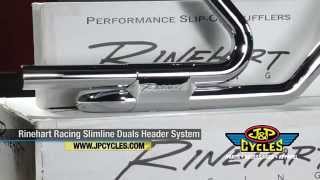 Rinehart Racing Slimline Duals for HarleyDavidson at JampP Cycles [upl. by Khalin]