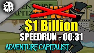 Adventure Capitalist 1 Billion Speedrun  31 Seconds [upl. by Airdnna220]