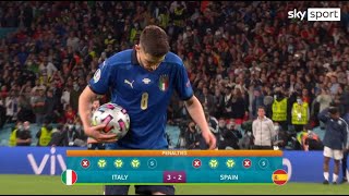 Il Rigore di Jorginho ⚽ Italia Vs Spagna ⚽ Caressa e Bergomi  Euro 2020 [upl. by Skye]