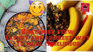 Man’ Stew How to use Easy and Quickest way to prepare African Kontomire Stews from Ghanaian Kitchen [upl. by Darill985]