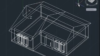 AutoCAD 3D House Modeling Tutorial Beginner Basic [upl. by Gnas865]