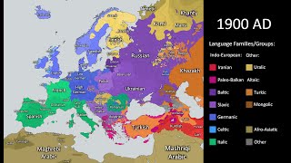 History of European languages 4000 BC  2021 AD inaccurate [upl. by Suoirrad]