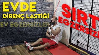 Direnç Lastiği Evde Sırt Egzersizi [upl. by Anahpets250]