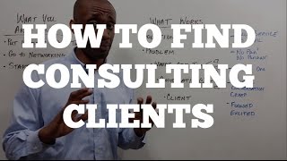 How To Find Consulting Clients [upl. by Eintrok]