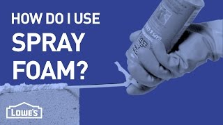 How Do I Use Spray Foam  DIY Basics [upl. by Crescint]