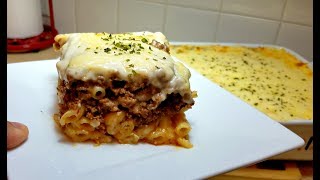 How to make Pastitsio Greek Pasta Bake [upl. by Nonnairb760]