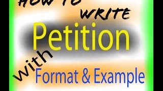 How to write PETITION [upl. by Atinel600]