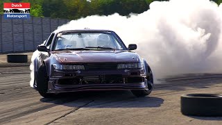 940HP 2JZ Nissan Silvia PS13  AntiLag DRIFTING [upl. by Macguiness931]