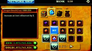 Zenonia 4 android cheats [upl. by Vanny]