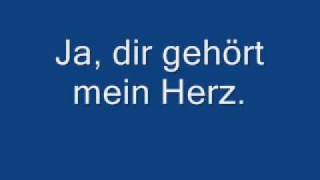 Dir gehört mein Herz German Lyrics [upl. by Annor879]