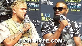 HIGHLIGHTS  HEATED JAKE PAUL VS TYRON WOODLEY TRASH TALK ROUND 2 PRESS CONFERENCE amp LA ENCOUNTER [upl. by Eeniffar]