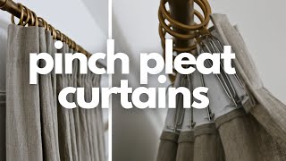 DIY Luxury and EASY Pinch Pleat Curtains [upl. by Zealand611]