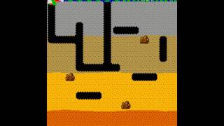 Arcade Game Dig Dug 1982 Namco [upl. by Brindle990]