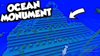 Minecraft Tutorial How to Find AND Clear an OCEAN MONUMENT [upl. by Matland]