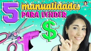 5 Manualidades que puedes ✂️ VENDER y GANAR DINERO 🤑 desde CASA  Marlene Campos [upl. by Miharba]