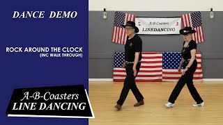 ROCK AROUND THE CLOCK  Line Dance Demo amp Walk Through [upl. by Iruyas]